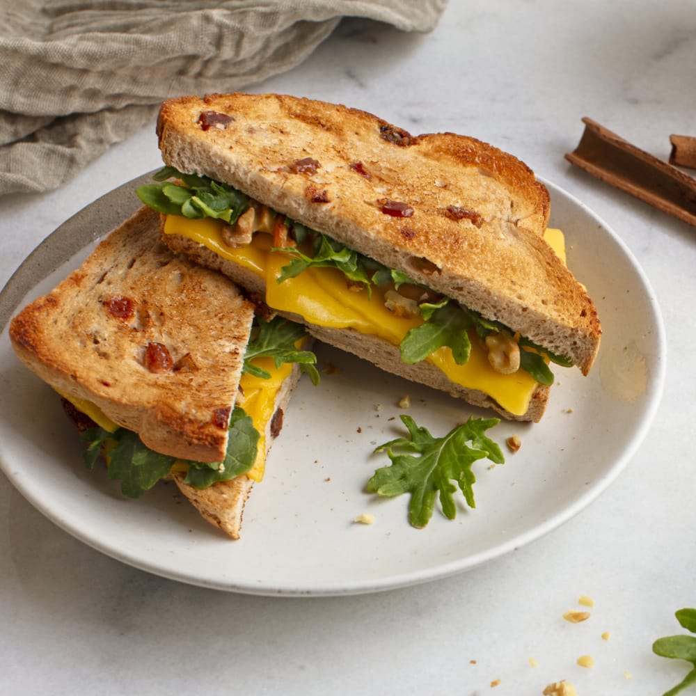 Carbonaut Low Carb Gluten Free Walnut Arugula Sandwich