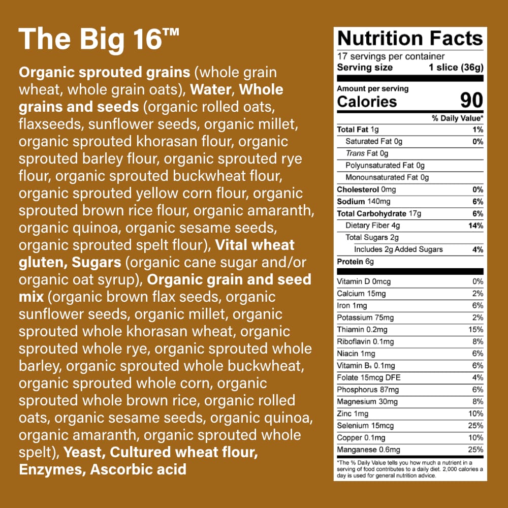 The Big 16™ Sprouted Wheat Bread