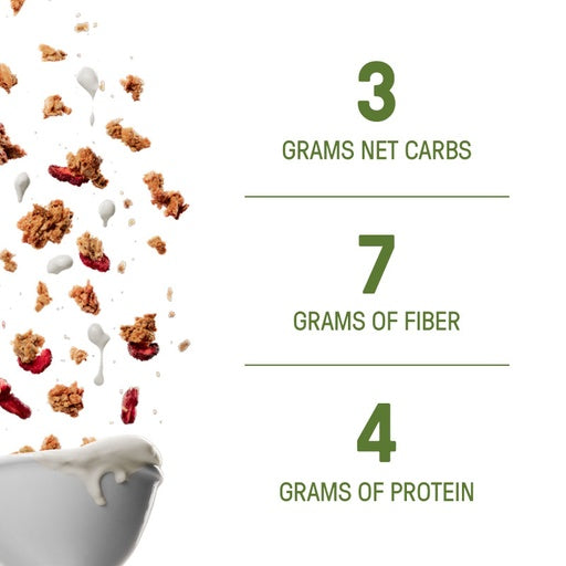 Low Carb Gluten Free Tropical Coconut Cardamom has 7 grams of fiber, 4 grams of protein, and 3 grams of net carbs!