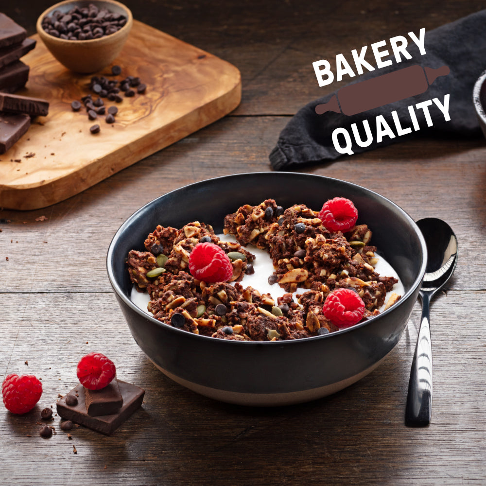 Low Carb Gluten Free Double Chocolate Crunch Granola