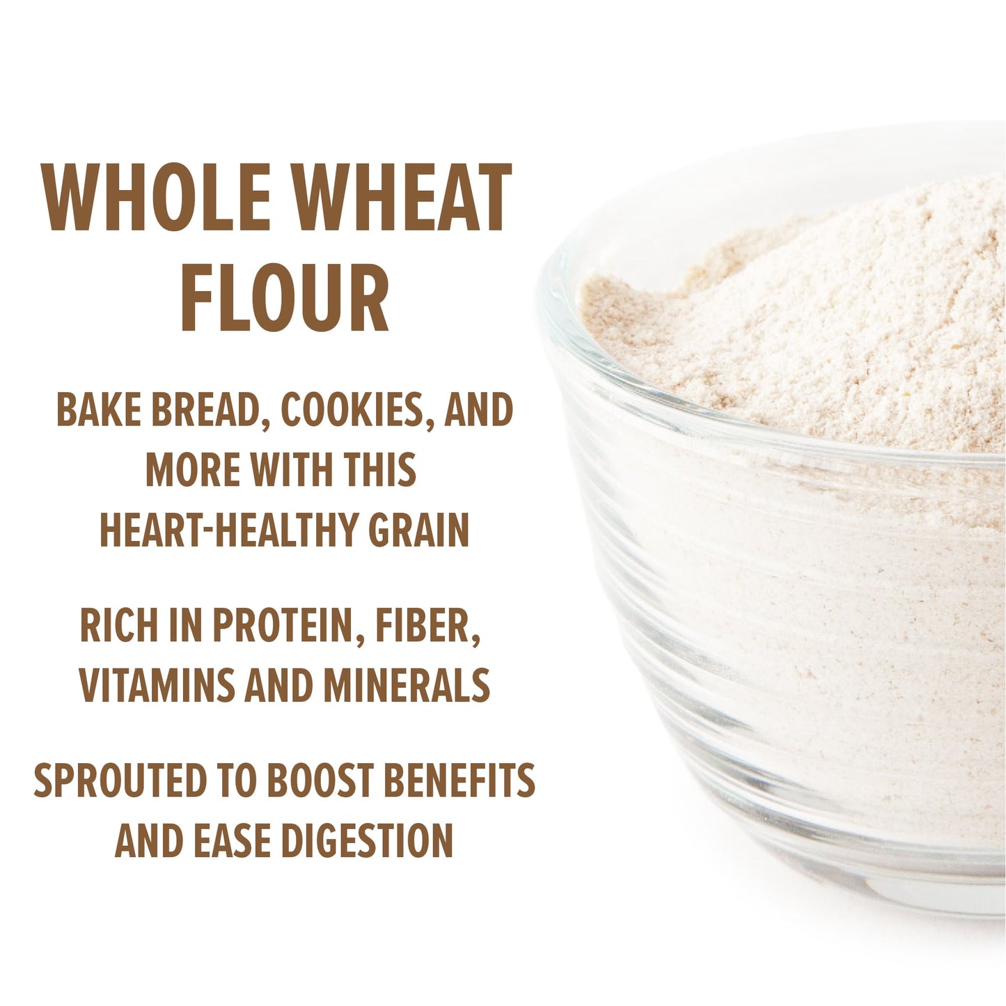 Organic Sprouted Whole Wheat Flour (5 lb. bags)