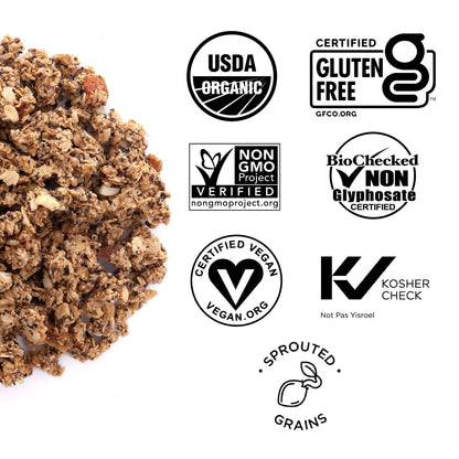 Organic Sprouted Goldenberry Honeybush Tea-Infused Granola