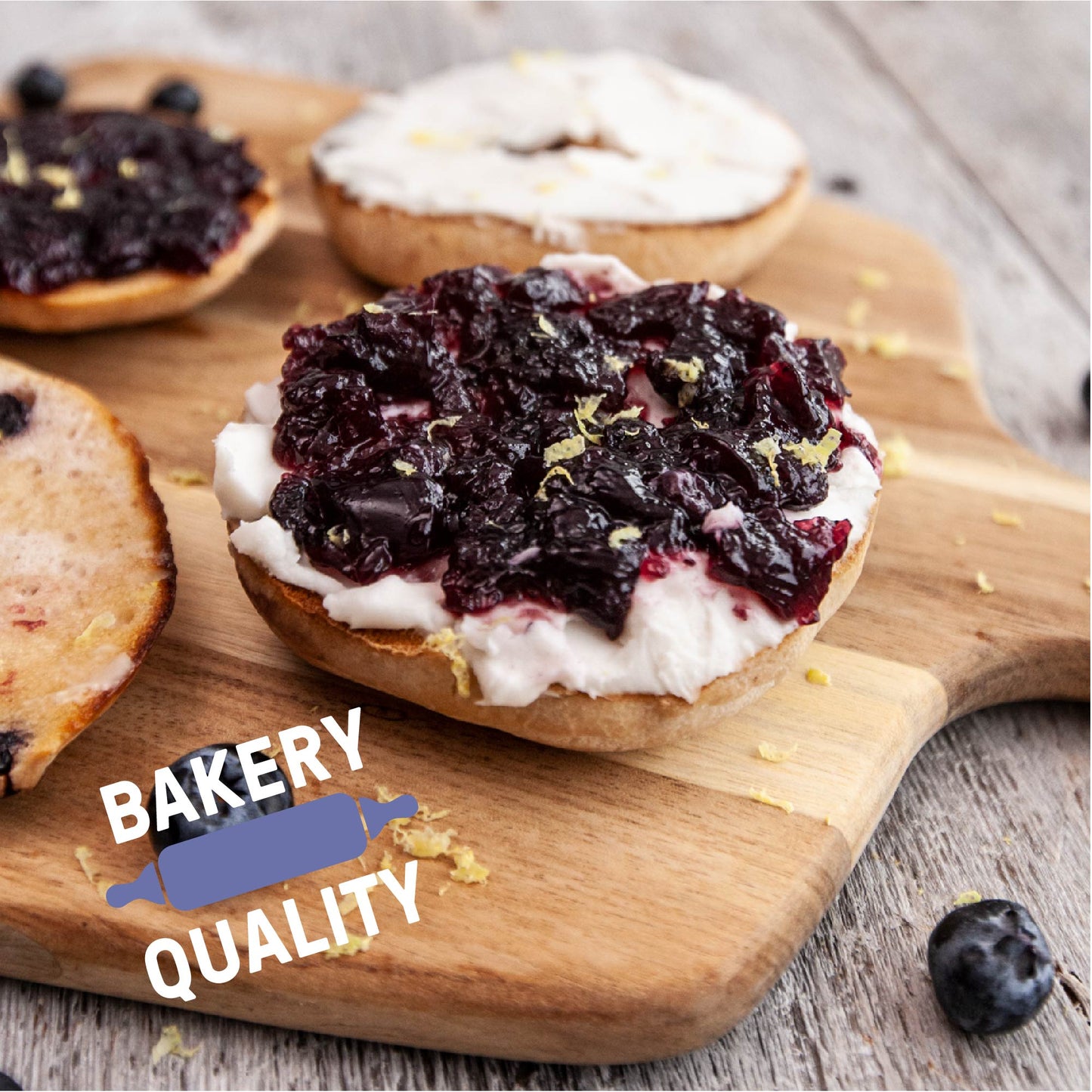 Low Carb Gluten Free Lemon Berry Bagel