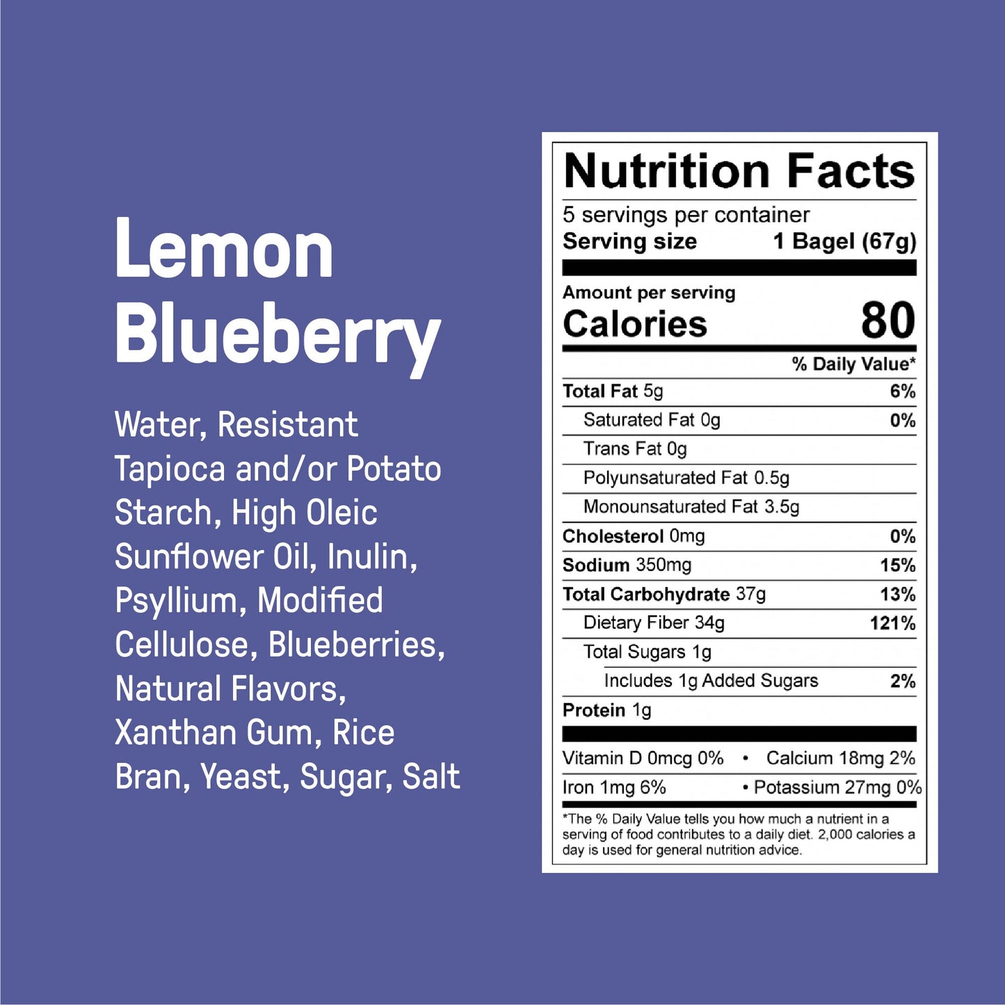 Low Carb Gluten Free Lemon Berry Bagel