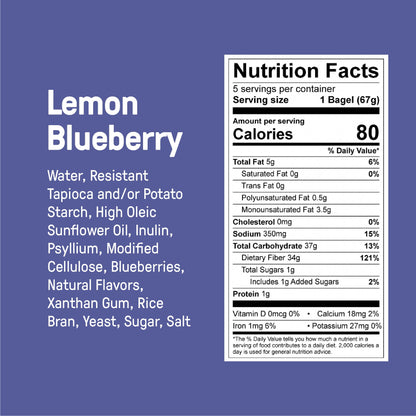 Low Carb Gluten Free Lemon Berry Bagel
