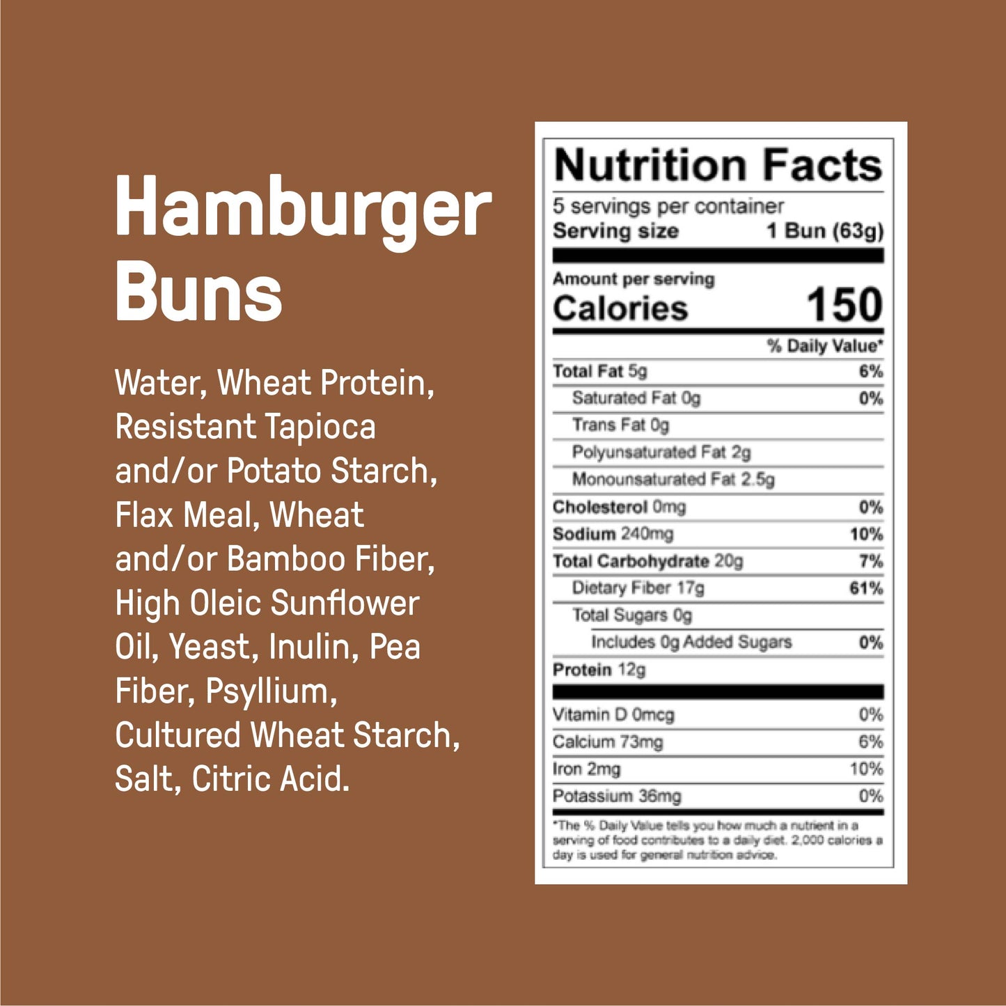 Low Carb Original Hamburger Buns