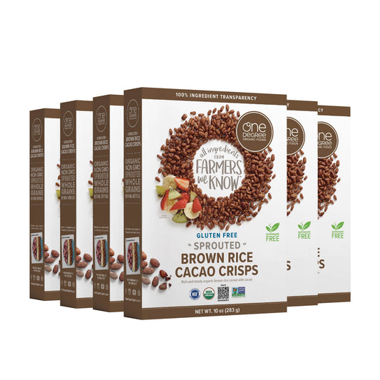 Sprouted Brown Rice Cacao Crisps Organic Cereal