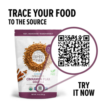 Organic Sprouted Oat Cinnamon Flax Granola