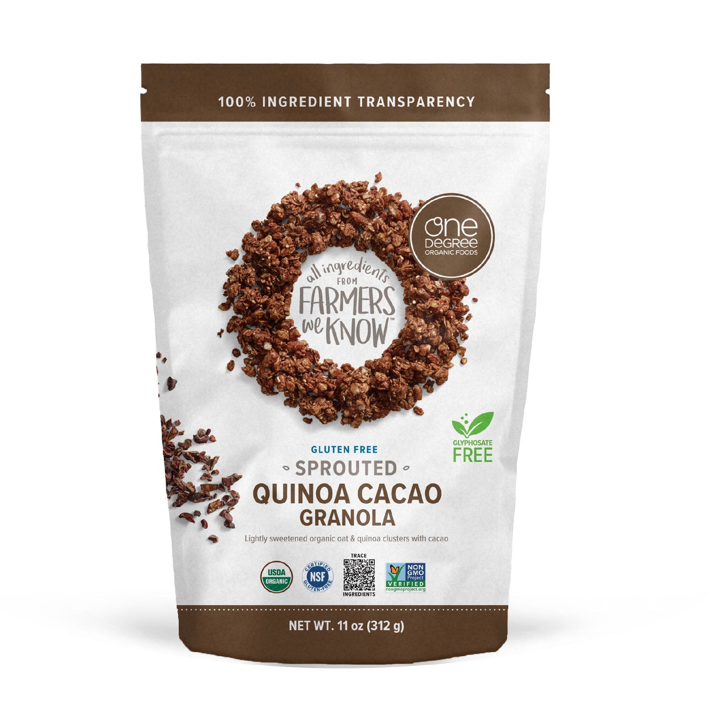 Organic Sprouted Oat Quinoa Cacao Granola