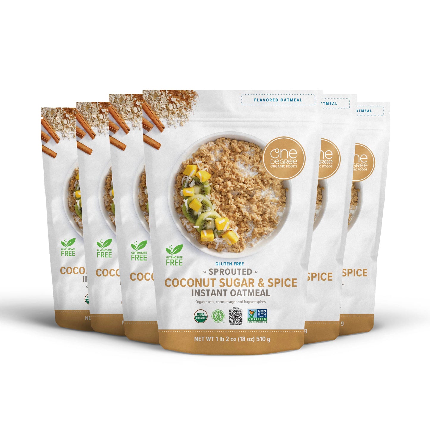 Sprouted Coconut Sugar & Spice Organic Instant Oatmeal
