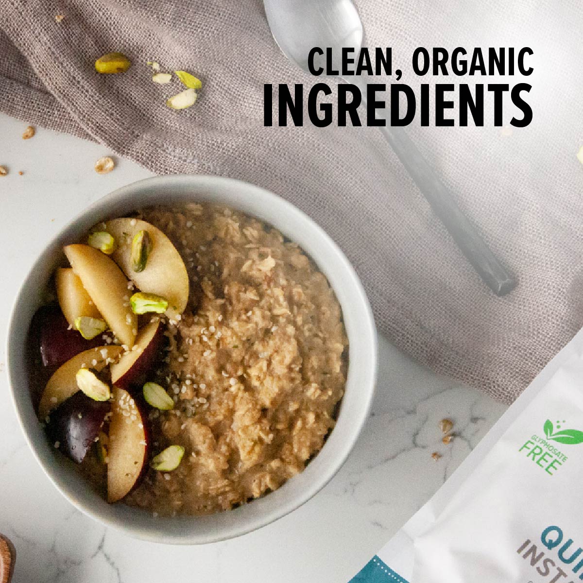 Sprouted Quinoa Hemp Organic Instant Oatmeal