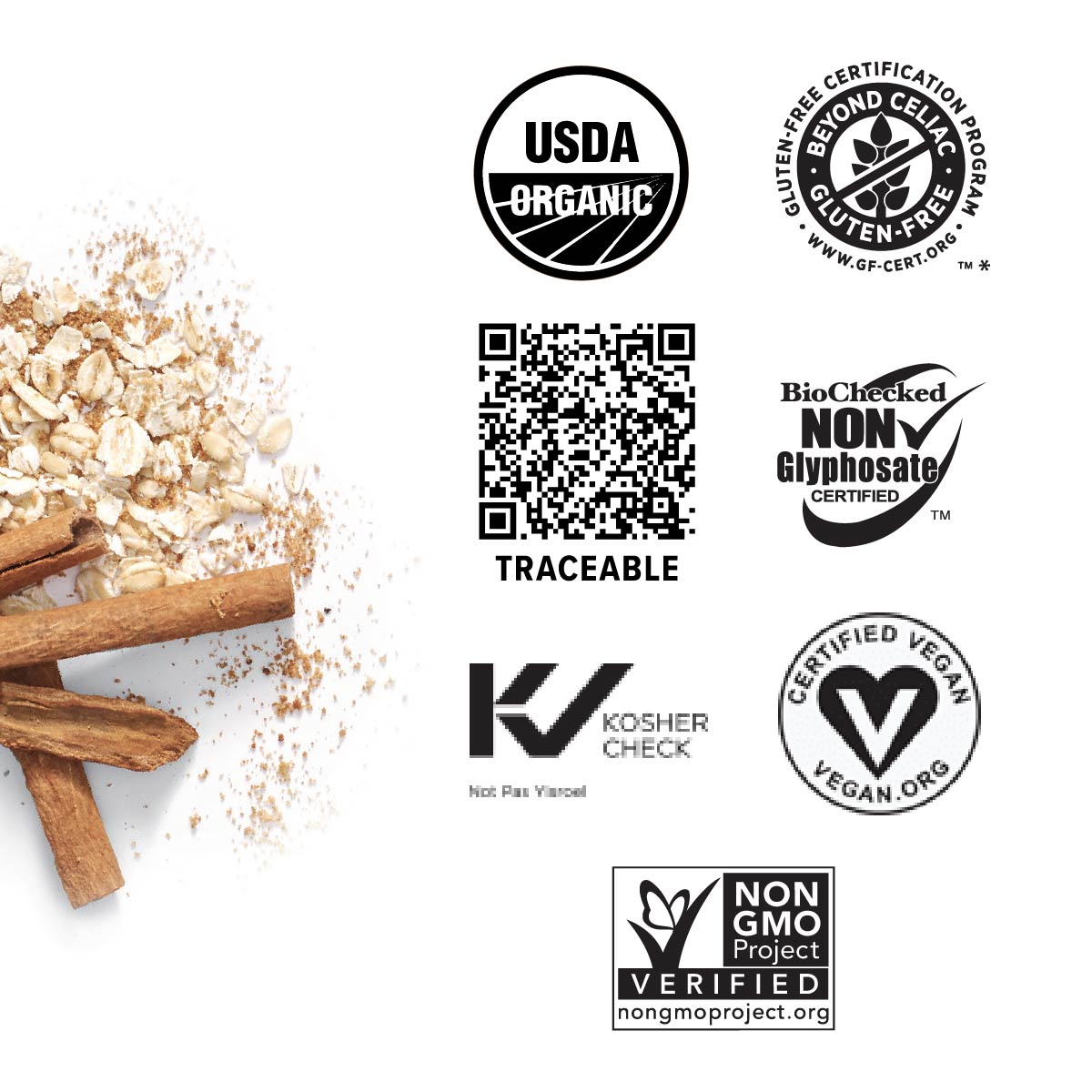 Sprouted Apple Cinnamon Organic Instant Oatmeal