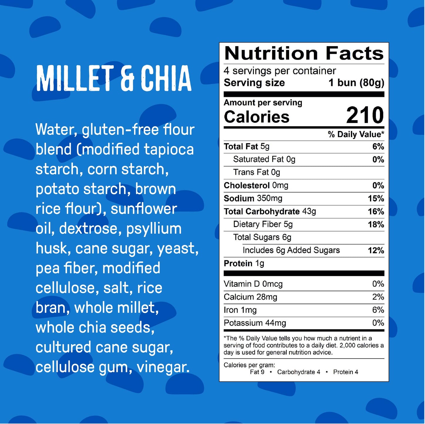 Millet & Chia Gluten Free Hamburger Buns