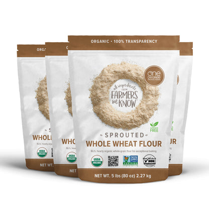 Organic Sprouted Whole Wheat Flour (5 lb. bags)