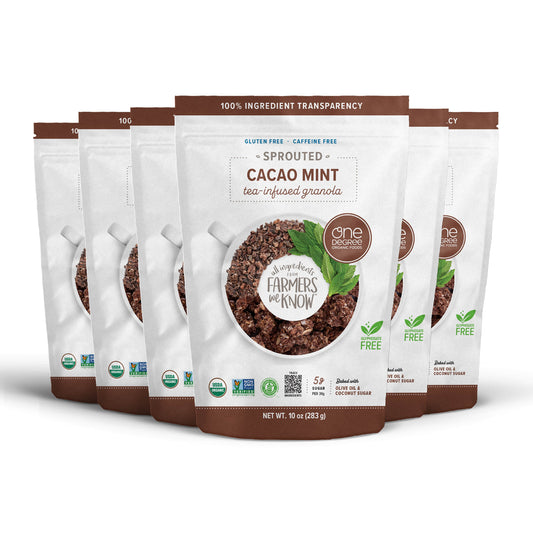 Organic Sprouted Cacao Mint Tea-Infused Granola